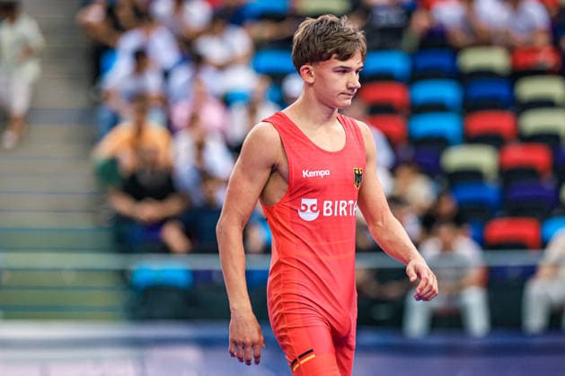 U17, U 17 Wrestling World Championships 55kg FS - Adrian Airich (GER) *** U17 Wrestling World Championships, 55 kg Freestyle: Adrian Airich (GER) Copyright: xUnitedxWorldxWrestlingx xAmirrezx UWW-U17-WC-BAKU-2026