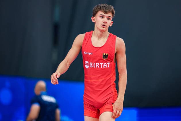 U17, U 17 Wrestling World Championships 55kg FS - Adrian Airich (GER) *** U17 Wrestling World Championships, 55 kg Freestyle: Adrian Airich (GER) Copyright: xUnitedxWorldxWrestlingx xAmirrezx UWW-U17-WC-BAKU-2026