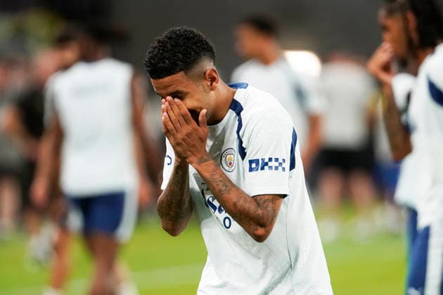 HONGKONG-SOCCER FOOTBALL-FEST Oscar Bobb of Manchester City during open training at Kai Tan Stadium during the Hong Kong Football Festival 2026 in Hong Kong, July 31, 2026. NEXPHER Vernon Yuen HONG KONG