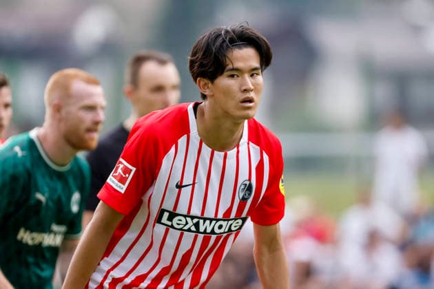Keisuke Goto (SC Freiburg, 42) , Österreich, Fussball, Testspiel, 2026 2027, vs. , 31.07.2026, Schruns Fussballplatz Österreich *** Keisuke Goto, SC Freiburg, 42, Austria, soccer, friendly match, 2026–2027, vs., July 31, 2026, Schruns Soccer Field, Austria Copyright: xGrantxHubbsx