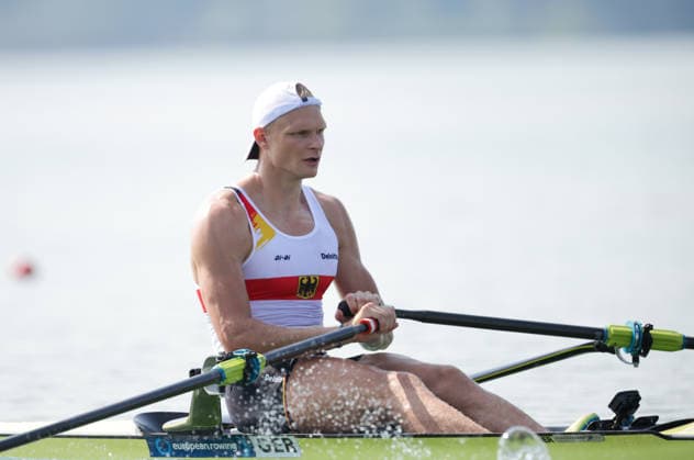 RECORD DATE NOT STATED 31st July 2026; Lake Varese, Varese, Lombardy, Italy; 2026 European Rowing Championships, Day One; Heat; Men& x2019;s Single Sculls (M1x); Germany; Oliver Zeidler AnthonyxBenoit