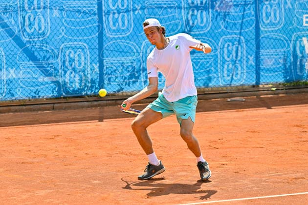 Tennis 1. Bundesliga Herren; TC Augsburg Siebentisch - TK GW Mannheim, 31.07.2026 AUGSBURG, GERMANY - 31. JULY: im Bild Niels McDONALD vom TC GW Mannheim während dem Match der 1. Bundesliga Herren zwischen dem TC Augsburg und dem TK GW Mannheim am 6. Spieltag *** Men s Tennis 1st Bundesliga: TC Augsburg Siebentisch vs. TK GW Mannheim, July 31, 2026, AUGSBURG, GERMANY, July 31. Pictured: Niels McDONALD of TC GW Mannheim during the Men’s 1st Bundesliga match between TC Augsburg and TK GW Mannheim on Match Day 6. Copyright: xBEAUTIFULxSPORTS Goldbergx