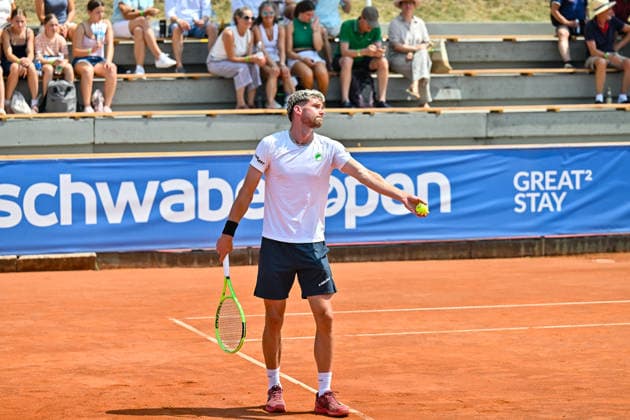 Tennis 1. Bundesliga Herren; TC Augsburg Siebentisch - TK GW Mannheim, 31.07.2026 AUGSBURG, GERMANY - 31. JULY: im Bild Jerome KYM vom TC GW Mannheim während dem Match der 1. Bundesliga Herren zwischen dem TC Augsburg und dem TK GW Mannheim am 6. Spieltag *** Men s Tennis 1st Bundesliga: TC Augsburg Siebentisch vs. TK GW Mannheim, July 31, 2026, AUGSBURG, GERMANY, July 31. Pictured: Jerome KYM of TC GW Mannheim during the Men’s 1st Bundesliga match between TC Augsburg and TK GW Mannheim on Matchday 6. Copyright: xBEAUTIFULxSPORTS Goldbergx