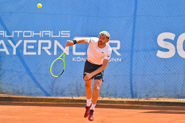 Tennis 1. Bundesliga Herren; TC Augsburg Siebentisch - TK GW Mannheim, 31.07.2026 AUGSBURG, GERMANY - 31. JULY: im Bild Jerome KYM vom TC GW Mannheim während dem Match der 1. Bundesliga Herren zwischen dem TC Augsburg und dem TK GW Mannheim am 6. Spieltag *** Men s Tennis 1st Bundesliga: TC Augsburg Siebentisch vs. TK GW Mannheim, July 31, 2026, AUGSBURG, GERMANY, July 31. Pictured: Jerome KYM of TC GW Mannheim during the Men’s 1st Bundesliga match between TC Augsburg and TK GW Mannheim on Matchday 6. Copyright: xBEAUTIFULxSPORTS Goldbergx