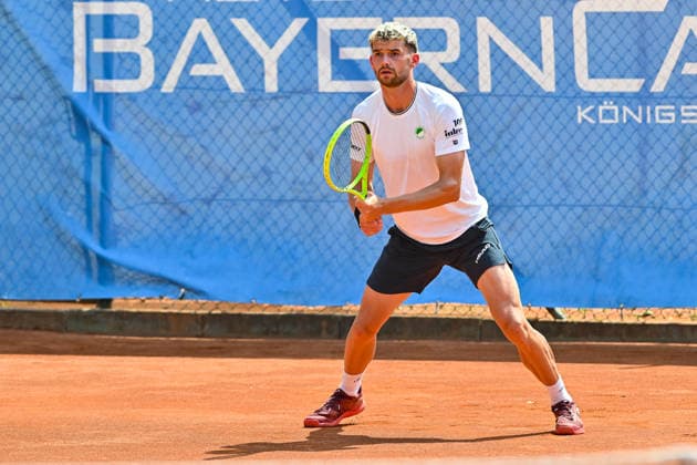 Tennis 1. Bundesliga Herren; TC Augsburg Siebentisch - TK GW Mannheim, 31.07.2026 AUGSBURG, GERMANY - 31. JULY: im Bild Jerome KYM vom TC GW Mannheim während dem Match der 1. Bundesliga Herren zwischen dem TC Augsburg und dem TK GW Mannheim am 6. Spieltag *** Men s Tennis 1st Bundesliga: TC Augsburg Siebentisch vs. TK GW Mannheim, July 31, 2026, AUGSBURG, GERMANY, July 31. Pictured: Jerome KYM of TC GW Mannheim during the Men’s 1st Bundesliga match between TC Augsburg and TK GW Mannheim on Matchday 6. Copyright: xBEAUTIFULxSPORTS Goldbergx