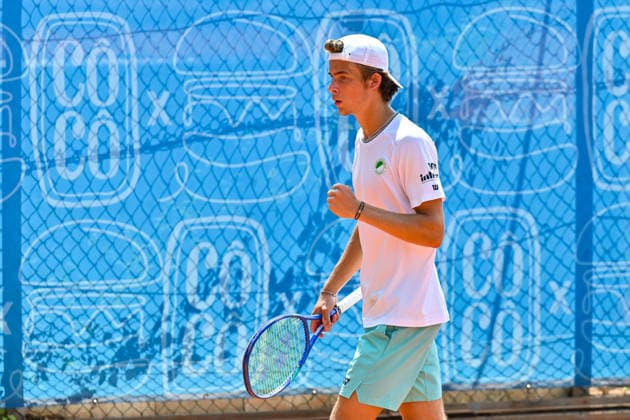 Tennis 1. Bundesliga Herren; TC Augsburg Siebentisch - TK GW Mannheim, 31.07.2026 AUGSBURG, GERMANY - 31. JULY: im Bild Niels McDONALD vom TC GW Mannheim während dem Match der 1. Bundesliga Herren zwischen dem TC Augsburg und dem TK GW Mannheim am 6. Spieltag *** Men s Tennis 1st Bundesliga: TC Augsburg Siebentisch vs. TK GW Mannheim, July 31, 2026, AUGSBURG, GERMANY, July 31. Pictured: Niels McDONALD of TC GW Mannheim during the Men’s 1st Bundesliga match between TC Augsburg and TK GW Mannheim on Match Day 6. Copyright: xBEAUTIFULxSPORTS Goldbergx