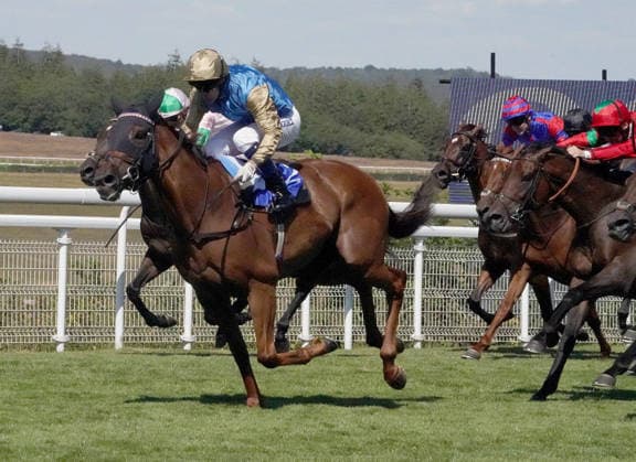 Horse Racing - 2026 Flat Season - Qatar Goodwood Festival ˜Glorious Goodwood™ - Day Four ˜King George Day - Goodwood Racecourse - Friday 31st July 2026 Race Three, 15:00 The Coral Golden Mile (Heritage handicap) Winner, Callum Rodriguez on Archivist COLORSPORT ANDREW COWIE 