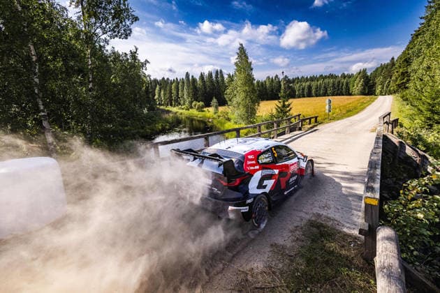 AUTO - WRC, Motorsport Rallye, WM - RALLY FINLAND 2026 05 Sami PAJARI, Marko SALMINEN, Toyota GR Yaris Rally1, action during the 2026 Rally Finland, 10th round of the 2026 WRC World Rally Car Championship, from July 30 to August 2, 2026 at Jyvaskyla, Finland - JyvaskylaFinland  Copyright: xNikosxKatikisx