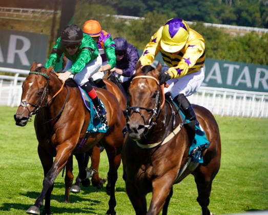 Horse Racing - 2026 Flat Season - Qatar Goodwood Festival ˜Glorious Goodwood™ - Day Four ˜King George Day - Goodwood Racecourse - Friday 31st July 2026 Race four, 15:35 The Kings George Qatar Stakes Winner Paul Mulrennan on American Affair COLORSPORT ANDREW COWIE COLORSPORT ANDREW COWIE 