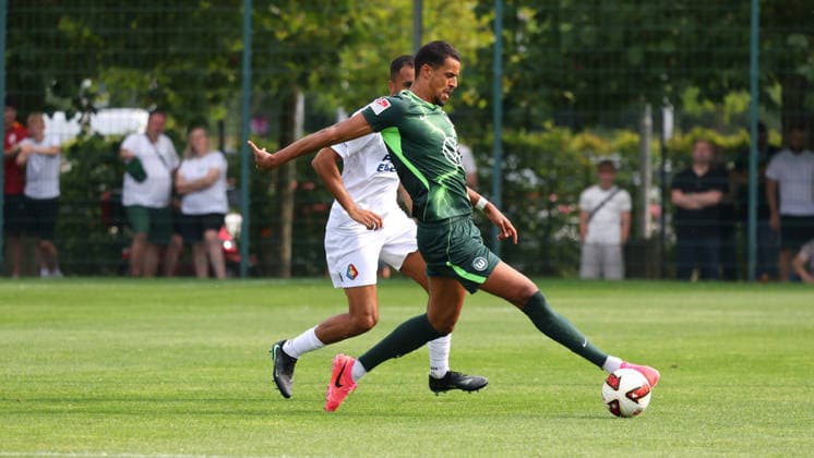VfL vs SC Telstar, Testspiel Wolfsburg, 31.07.2026, Fußball, Herren, Saison 2026 2027, Testspiel, VfL Wolfsburg vs. SC Telstar, Robert Glatzel (VfL Wolfsburg) VW Arena Deutschland *** VfL vs. SC Telstar, Friendly Match in Wolfsburg, July 31, 2026, Soccer, Men s, 2026–2027 Season, Friendly Match, VfL Wolfsburg vs. SC Telstar, Robert Glatzel, VfL Wolfsburg, VW Arena, Germany