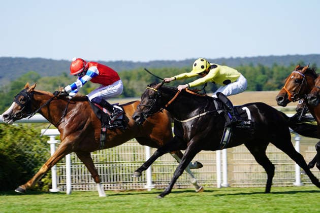 Horse Racing - 2026 Flat Season - Qatar Goodwood Festival ˜Glorious Goodwood™ - Day Four ˜King George Day - Goodwood Racecourse - Friday 31st July 2026 Race Five 16:10 The Regent seven seas Cruises Bentinck conditions Stakes Winner, Dylan Browne McMonagle on Galen COLORSPORT ANDREW COWIE 