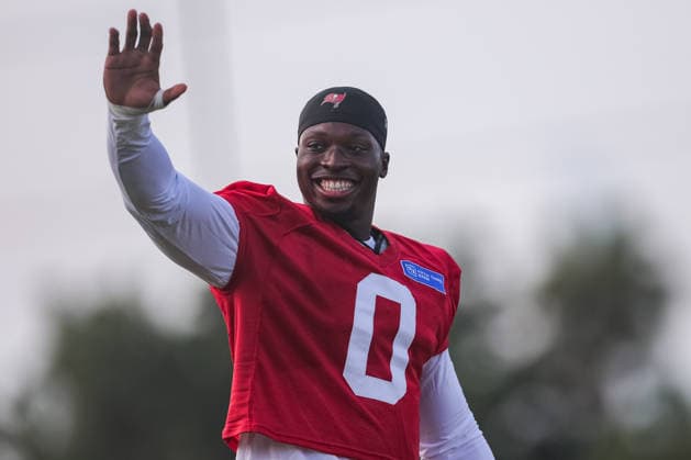 Sport Bilder des Tages July 31, 2026: Tampa Bay Buccaneers linebacker Yaya Diaby (0) during training camp at AdventHeath Training Center in Tampa, FL. Taylor McFee CSM Tampa USA - ZUMAc04_ 20260731_zma_c04_061 Copyright: xTaylorxMcfeex