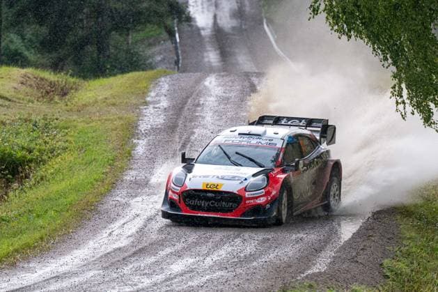 MOTORSPORTS - Rally - 2026 WRC, Motorsport Rallye, WM Rally Finland Photo by IPA ABACAPRESS.COM87139514 - Martinö Sesks (LAT) and Renars Francis (LAT) in an M Ford World Rally Team Ford Puma Rally1 in action during the FIA WRC Secto Rally Finland in Jyväskylä, Finland, July 30–August 2, 2026. Finland Finland  Copyright: xIPAxSport ABACAx