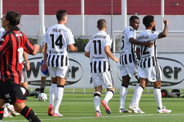 Foto IPP Massimo Rana Torino 31-07-2026 Calcio Amichevole 2026 2027 Juventus vs Nizza nella foto esulta douglas luiz Italy Photo Press - World Copyright italy ITALY  Copyright: xR4924_italyphotopressx