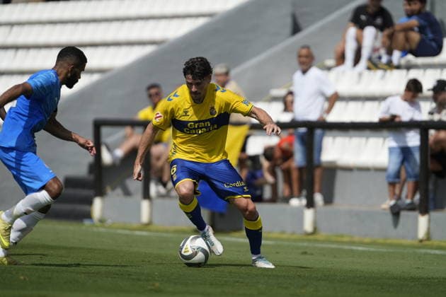 Sergio Ruiz of Las Palmas during the friendly match between Las Palmas UD v Neom SC played at the Marbella Football Center, on July 31, 2026 in Spain Spain *** Sergio Ruiz of Las Palmas during the friendly match between Las Palmas UD and Neom SC played at the Marbella Football Center on July 31, 2026, in Spain Copyright: xCristobalxOrtegax xAgenciaxLOFx