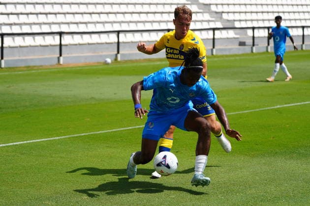 Elias romero of Las Palmas during the friendly match between Las Palmas UD v Neom SC played at the Marbella Football Center, on July 31, 2026 in Spain Spain *** Elias Romero of Las Palmas during the friendly match between Las Palmas UD and Neom SC played at the Marbella Football Center on July 31, 2026, in Spain, Spain Copyright: xCristobalxOrtegax xAgenciaxLOFx