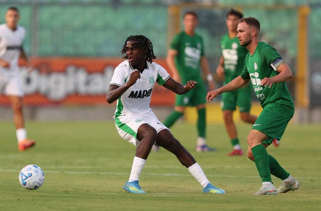 Sassuolo™s Darryl Bakola during the friendly match soccer match between Sassuolo and Folgore Caratese at the Enzo Ricci Stadiium in Sassuolo, Italy - Friday, July 31, 2026. - Soccer.  Copyright: xGiannixSantandrea LaPressex