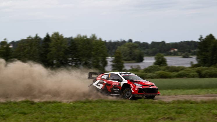IPA87141799 - Driver Sami Pajari and Co-Driver Marko Salminen of the Toyota Gazoo Racing WRT team, driving a Toyota GR Yaris Rally1,They are in second place on the second day of the race during the FIA World Rally Championship WRC, Motorsport Rallye, WM Secto Rally Finland 2026 on June 31, 2026, in Jyväskylä, Finland  Copyright: xLucaxBarsali IPAxSportx xx 87141799