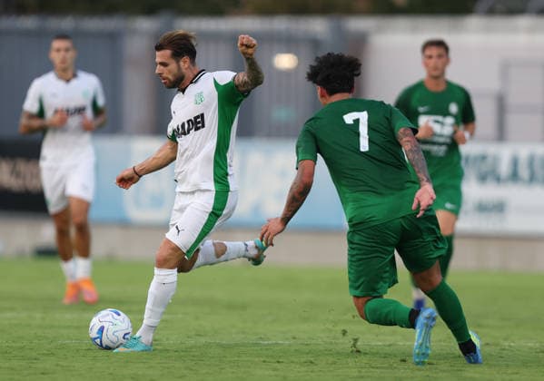 Sassuolo™s Nicholas Pierini during the friendly match soccer match between Sassuolo and Folgore Caratese at the Enzo Ricci Stadiium in Sassuolo, Italy - Friday, July 31, 2026. - Soccer.  Copyright: xGiannixSantandrea LaPressex