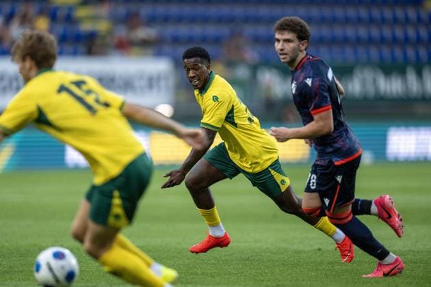 SITTARD , 31-07-2026 , Fortuna Sittard Stadium , pre season 2026 2027 , Dutch Eredivisie , football , friendly match between Fortuna Sittard and Apoel Nicosia , picture shows Fortuna Sittard player Shiloh t Zand Fortuan Sittard - Apoel Nicosia (friendly)  x205355975x Copyright: