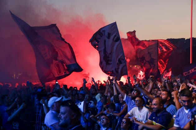 100th anniversary of SSC Napoli SSC Napoli s organized ultras base celebrates the 100th anniversary of the club s founding ABP10402 Copyright: xAntonioxBalascox