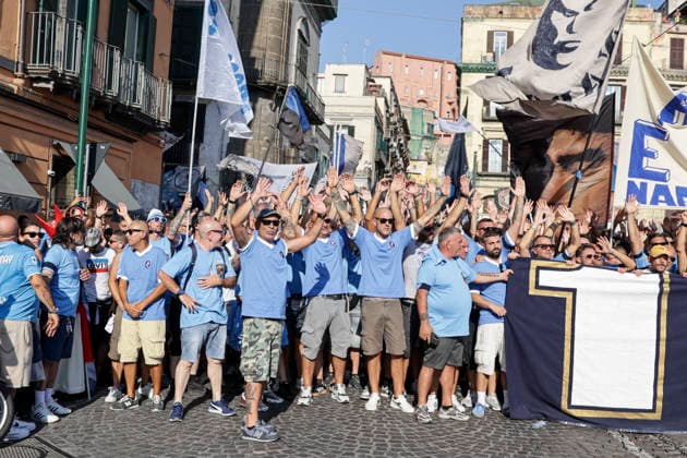 100th anniversary of SSC Napoli SSC Napoli s organized ultras base celebrates the 100th anniversary of the club s founding ABP18435 Copyright: xAntonioxBalascox