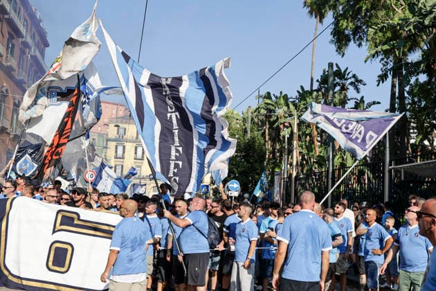 100th anniversary of SSC Napoli SSC Napoli s organized ultras base celebrates the 100th anniversary of the club s founding ABP18550 Copyright: xAntonioxBalascox