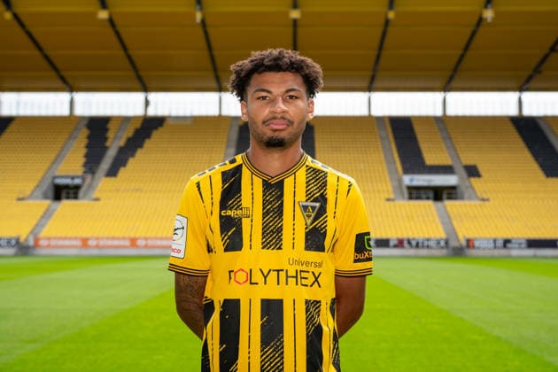 Joel da Silva Kiala; TSV Alemannia Aachen 1900 e. V.; 3. Liga, Portraettermin 2026 2027, GER, TSV Alemannia Aachen 1900 e. V., 3. Liga, Portraettermin 2026 2027 GER, TSV Alemannia Aachen 1900 e. V., 3. Liga, Portraettermin 2026 2027, Aachen *** Joel da Silva Kiala, TSV Alemannia Aachen 1900 e.V., 3. Liga, Photo Shoot 2026–2027, GER, TSV Alemannia Aachen 1900 e.V., 3rd Division, Photo Shoot 2026–2027, GER, TSV Alemannia Aachen 1900 e.V., 3rd Division, Photo Shoot 2026–2027, Aachen Copyright: xEibner-Pressefoto J.xDerondeaux EP_JDU