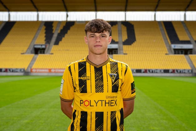 Faton Ademi; TSV Alemannia Aachen 1900 e. V.; 3. Liga, Portraettermin 2026 2027, GER, TSV Alemannia Aachen 1900 e. V., 3. Liga, Portraettermin 2026 2027 GER, TSV Alemannia Aachen 1900 e. V., 3. Liga, Portraettermin 2026 2027, Aachen *** Faton Ademi, TSV Alemannia Aachen 1900 e.V., 3rd Division, Photo Shoot 2026–2027, GER, TSV Alemannia Aachen 1900 e.V., 3rd Division, Photo Shoot 2026–2027, GER, TSV Alemannia Aachen 1900 e.V., 3rd Division, Photo Shoot 2026–2027, Aachen Copyright: xEibner-Pressefoto J.xDerondeaux EP_JDU