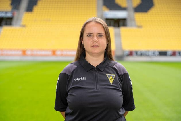 Wera Bosseler, Zeugwart; TSV Alemannia Aachen 1900 e. V.; 3. Liga, Portraettermin 2026 2027, GER, TSV Alemannia Aachen 1900 e. V., 3. Liga, Portraettermin 2026 2027 GER, TSV Alemannia Aachen 1900 e. V., 3. Liga, Portraettermin 2026 2027, Aachen *** Wera Bosseler, Equipment Manager, TSV Alemannia Aachen 1900 e.V., 3rd Division, Photo Shoot 2026–2027, GER, TSV Alemannia Aachen 1900 e.V., 3rd Division, portrait session 2026–2027, GER, TSV Alemannia Aachen 1900 e.V., 3rd Division, portrait session 2026–2027, Aachen Copyright: xEibner-Pressefoto J.xDerondeaux EP_JDU