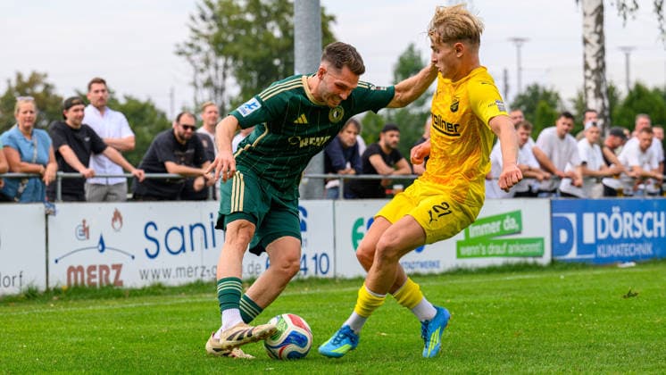 31.07.2026 - Fussball - Saison 2026 2027 - Regionalliga Bayern - 02. Spieltag: SC Eltersdorf - DJK Vilzing - JoTe - xjoxtex - Moritz Fischer (15, SC Eltersdorf ) Max Meyer (21, DJK Vilzing ) *** July 31, 2026, 2026–2027 Soccer Season, Bavarian Regional League, Matchday 02: SC Eltersdorf vs. DJK Vilzing, JoTe xjoxtex, Moritz Fischer 15, SC Eltersdorf, Max Meyer 21, DJK Vilzing