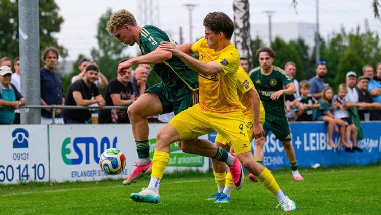 31.07.2026 - Fussball - Saison 2026 2027 - Regionalliga Bayern - 02. Spieltag: SC Eltersdorf - DJK Vilzing - JoTe - xjoxtex - Felix Rippert (42, SC Eltersdorf ) Elija Härtl (4, DJK Vilzing ) *** July 31, 2026 Soccer Season 2026–2027 Bavarian Regional League Matchday 02 SC Eltersdorf vs. DJK Vilzing JoTe xjoxtex Felix Rippert 42, SC Eltersdorf Elija Härtl 4, DJK Vilzing
