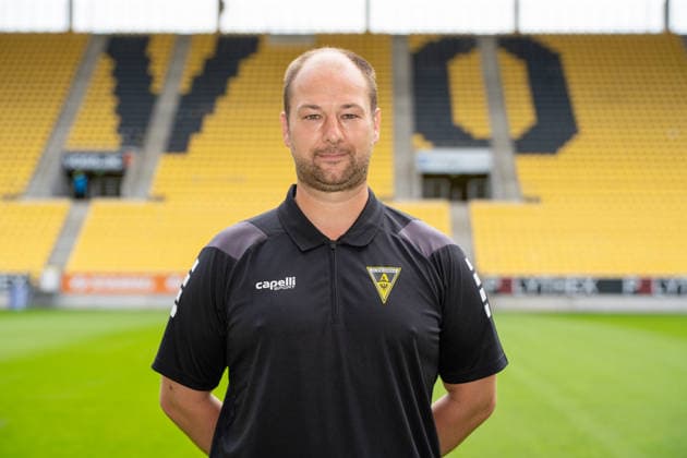 Simon Fries, Physiotherapeut; TSV Alemannia Aachen 1900 e. V.; 3. Liga, Portraettermin 2026 2027, GER, TSV Alemannia Aachen 1900 e. V., 3. Liga, Portraettermin 2026 2027 GER, TSV Alemannia Aachen 1900 e. V., 3. Liga, Portraettermin 2026 2027, Aachen *** Simon Fries, Physical Therapist, TSV Alemannia Aachen 1900 e.V., 3rd Division, Photo Shoot 2026–2027, GER, TSV Alemannia Aachen 1900 e.V., 3rd Division, portrait session 2026–2027, GER, TSV Alemannia Aachen 1900 e.V., 3rd Division, portrait session 2026–2027, Aachen Copyright: xEibner-Pressefoto J.xDerondeaux EP_JDU