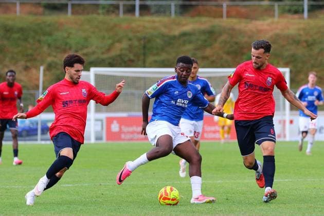 Regionalliga West: Bonner SC - Rot-Weiß Oberhausen ** NUR FÜR REDAKTIONELLE ZWECKE ** EDITORIAL USE ONLY **<p>Diamant Berisha, Burinyuy Nyuydine, Frederic Baum Bonner SC - RWO Ort: Bonn, Sportpark Nord Datum: 31.07.2026 Deutschland NRW Bonn Copyright: MichaxKorb *** Regionalliga West Bonner SC Rot Weiß Oberhausen ** FOR EDITORIAL PURPOSES ONLY ** EDITORIAL USE ONLY ** p Diamant Berisha, Burinyuy Nyuydine, Frederic Baum Bonner SC RWO Location Bonn, Sportpark Nord Date July 31, 2026 Germany NRW Bonn Copyright MichaxKorb Copyright: MichaxKorb doc86yk99n6yu8fo6b91w5t ,EDITORIAL USE ONLY