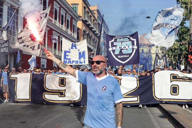 100th anniversary of SSC Napoli SSC Napoli s organized ultras base celebrates the 100th anniversary of the club s founding ABP18678 Copyright: xAntonioxBalascox