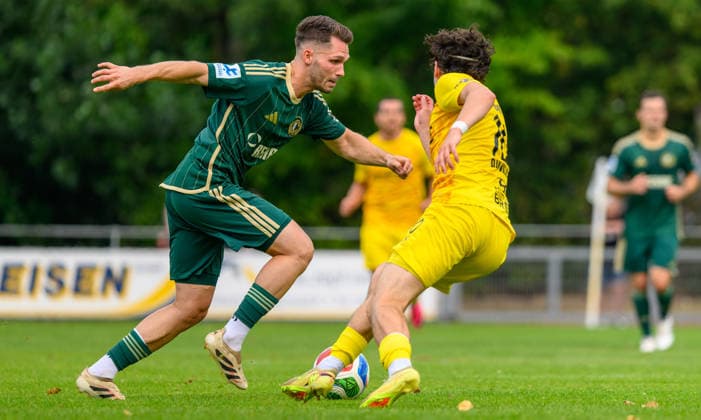 31.07.2026 - Fussball - Saison 2026 2027 - Regionalliga Bayern - 02. Spieltag: SC Eltersdorf - DJK Vilzing - JoTe - xjoxtex - Moritz Fischer (15, SC Eltersdorf ) Nik Leipold (10, DJK Vilzing ) *** July 31, 2026 Soccer Season 2026–2027 Bavarian Regional League Matchday 02 SC Eltersdorf vs. DJK Vilzing JoTe xjoxtex Moritz Fischer 15, SC Eltersdorf Nik Leipold 10, DJK Vilzing