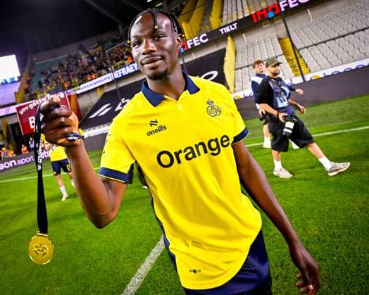 Club Brugge v Royale Union Saint-Gilloise - Volkswagen Supercup 2026 BRUGGE, BELGIUM - JULY 31 : David Promise Oluwatobi forward of Royale Union Saint-Gilloise during the Volkswagen Supercup 2026 match between Club Brugge and Royale Union Saint-Gilloise on July 31, 2026 in Brugge, Belgium, 31 07 2026  Copyright: xTomasxSiskx