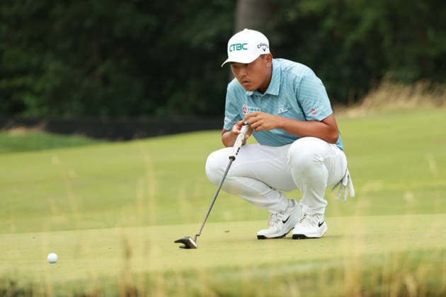 Rocket Classic DETROIT, MICHIGAN - JULY 31: Kevin Yu of Chinese Taipei lines up his putt on the 9th green during the second round of the Rocket Classic 2026 at the Detroit Country Club in Detroit, Michigan, MI, USA Friday, July 31, 2026. Detroit Michigan United States  Copyright: xJorgexLemusx originalFilename:lemus-rocketcl260731_npCR7.jpg
