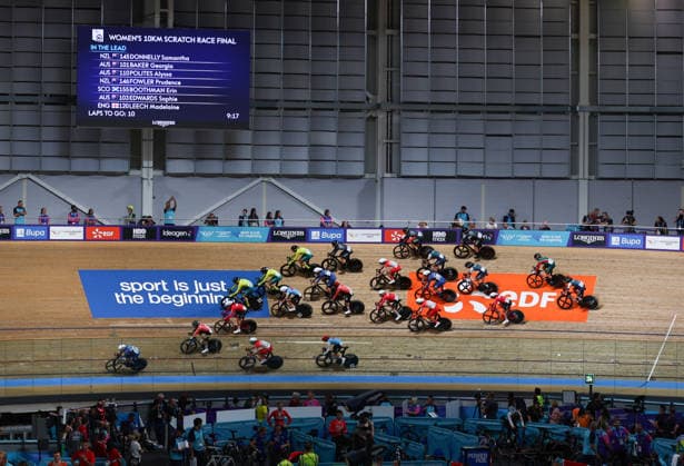 July 31, 2026, Glasgow, Scotland, Great Britain: Track cycling, Rad, Radsport, Bahnrad, Bahn Women s 10km Scratch Race Final of the Commonwealth Games Glasgow 2026 in Glasgow, Scotland. Commowealth Games 2026: Track Cycling  - ZUMAc179 20260731_zep_c179_273 Copyright: xMickaelxChavetx
