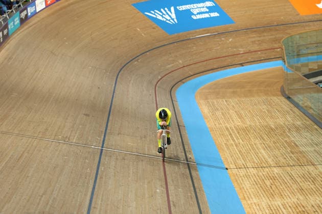 July 31, 2026, Glasgow, Scotland, Great Britain: JAMES MORIARTY of Australia wins the Track cycling, Rad, Radsport, Bahnrad, Bahn Men s 4000m Individual Pursuit Bronze medal race of the Commonwealth Games Glasgow 2026 in Glasgow, Scotland. Glasgow Great Britain - ZUMAc179 20260731_zep_c179_297 Copyright: xMickaelxChavetx