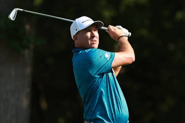 Rocket Classic DETROIT, MICHIGAN - JULY 31: Kevin Roy of the United States plays his tee shot on the 11th hole during the second round of the Rocket Classic 2026 at the Detroit Country Club in Detroit, Michigan, MI, USA Friday, July 31, 2026. Detroit Michigan United States  Copyright: xJorgexLemusx originalFilename:lemus-rocketcl260731_npAiI.jpg