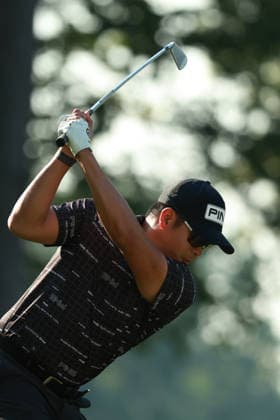Rocket Classic DETROIT, MICHIGAN - JULY 31: Justin Quiban of Samoa plays his tee shot on the 11th hole during the second round of the Rocket Classic 2026 at the Detroit Country Club in Detroit, Michigan, MI, USA Friday, July 31, 2026. Detroit Michigan United States  Copyright: xJorgexLemusx originalFilename:lemus-rocketcl260731_npZTX.jpg