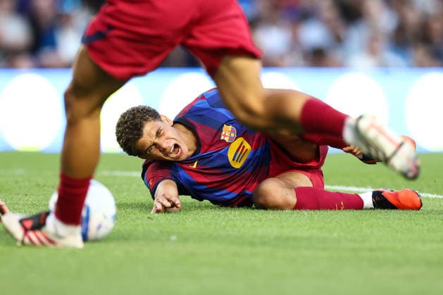 Birmingham City v Barcelona 31 July 2026, Birmingham - Pre Season Friendly - Birmingham City v Barcelona - Hazma Abdelkarim of Barcelona - Photo: Jacques Feeney Offside. Birmingham UK *** Birmingham City gegen Barcelona, 31. Juli 2026, Birmingham, Vorbereitungsspiel: Birmingham City gegen Barcelona, Hazma Abdelkarim von Barcelona, Foto: Jacques Feeney, Abseits, Birmingham, Großbritannien  Copyright: xJacquesxFeeneyx xOffsidexOffside
