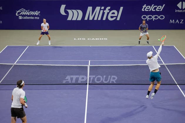 LOS CABOS TENNIS OPEN 2026 LOS CABOS TENNIS OPEN 2026 RYAN SEGGERMAN PATRICK TRHAC VS ORLANDO LUZ RAFAEL MATOS 31072026 LOS CABOS, MEXICO. Action photo of Orlando Luz and Rafael Matos, during semi final match at the Los Cabos Tennis Open 2026 at the Cabo Sports Complex in Baja California, Mexico. Foto de accion de Orlando Luz y Rafael Matos, durante juego semi final del Los Cabos Tennis Open 2026 celebrado en el Cabo Sports Complex en Baja California, Mexico. PHOTO BY IMAGENSHOP AGENCIA FOTOGRAFICA LOS CABOS BAJA CALIFORNIA MEXICO *** LOS CABOS TENNIS OPEN 2026 LOS CABOS TENNIS OPEN 2026 RYAN SEGGERMAN PATRICK TRHAC VS ORLANDO LUZ RAFAEL MATOS 07 31 2026 LOS CABOS, MEXICO Action photo of Orlando Luz and Rafael Matos during the semifinal match at the 2026 Los Cabos Tennis Open at the Cabo Sports Complex in Baja California, Mexico Action photo of Orlando Luz and Rafael Matos, during the semifinal match of the 2026 Los Cabos Tennis Open held at the Cabo Sports Complex in Baja California, Mexico PHOTO BY IMAGENSHOP PHOTO AGENCY LOS CABOS BAJA CALIFORNIA MEXICO Copyright: xIMAGENSHOPxAGENCIAxFOTOGRAFICAx