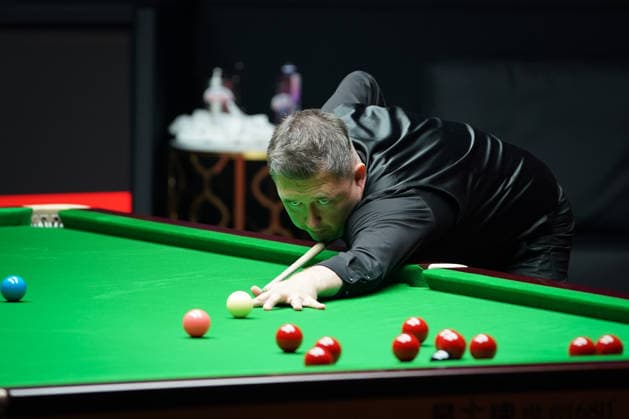 SHANGHAI, CHINA - AUGUST 01: Kyren Wilson of England plays a shot in the Semifinal match against Zhao Xintong of China on Day 6 of the 2026 Snooker Shanghai Masters at Luwan Gymnasium on August 1, 2026 in Shanghai, China.  Copyright: xTaixChengzhex 111657560827