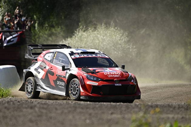 Sami Pajari of Finland during the special stage Leustu 1 at the WRC, Motorsport Rallye, WM Rally Finland in Jyväskylä, Finland on August 1, 2026. - RONI REKOMAA Jyväskylä Finland SdgdIlRf_Gw  Copyright: xRonixRekomaax SdgdIlRf_Gw