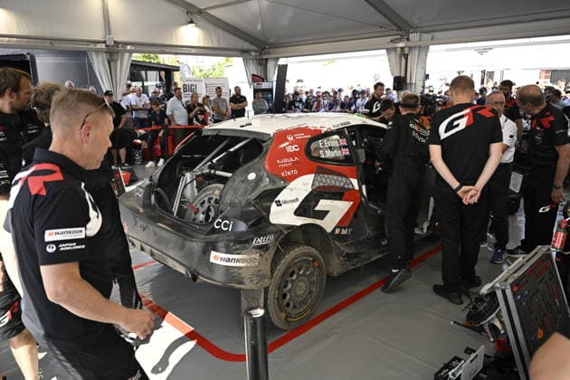 LKS 20260801 Car of Elfyn Evans of GBR after the special stage Leustu 1 at the WRC, Motorsport Rallye, WM Rally Finland in Jyväskylä, Finland on August 1, 2026. - RONI REKOMAA Jyväskylä Finland 2TFPexqMtP4  Copyright: xRonixRekomaax 2TFPexqMtP4