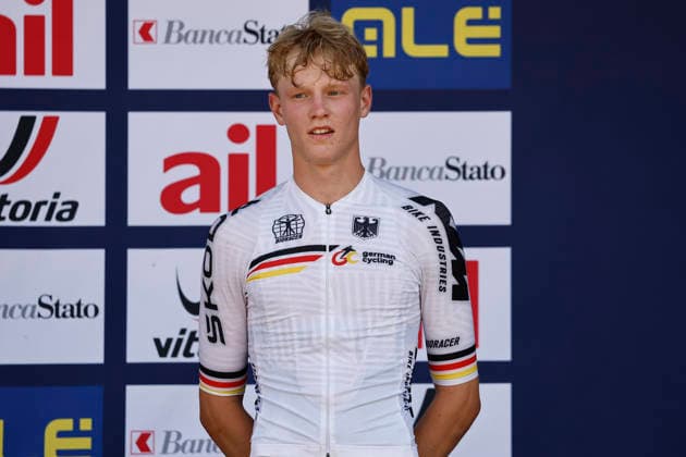01.08.2026, Monteceneri, Monte Ceneri, 2026 UEC MTB European Championship, EM, Europameisterschaft XCO Men Junior s Final (cross country olympic) Elias Hückmann 7 (GER) 3rd place and bronze medal Monteceneri Monte Ceneri Ticino Switzerland *** August 1, 2026, Monteceneri, Monte Ceneri, 2026 UEC MTB European Championship XCO Men s Junior Final, Cross Country Olympic, Elias Hückmann 7 GER, 3rd place and bronze medal, Monteceneri, Monte Ceneri, Ticino, Switzerland Copyright: xJustPictures.ch FrancescoxMinghettix jp-en-FrMi-_NG_1076