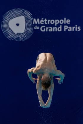 SWIMMING - EAC 2026 PARIS,FRANCE,01.AUG.26 - SWIMMING - European Aquatics Championships Paris 2026, diving, 1m springboard, men. Image shows Jack Laugher (GBR).  GEPAxpictures xPhilippxBrem