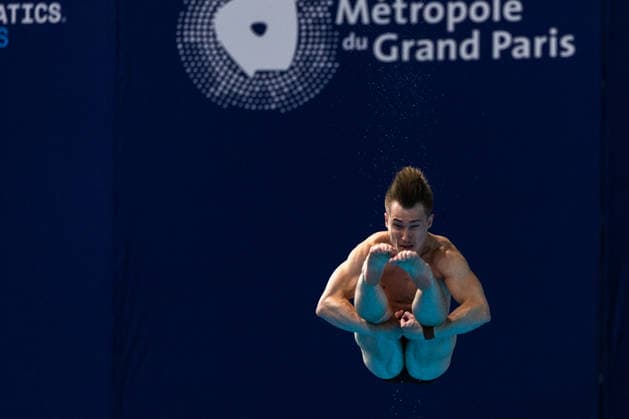 SWIMMING - EAC 2026 PARIS,FRANCE,01.AUG.26 - SWIMMING - European Aquatics Championships Paris 2026, diving, 1m springboard, men. Image shows Jack Laugher (GBR).  GEPAxpictures xPhilippxBrem